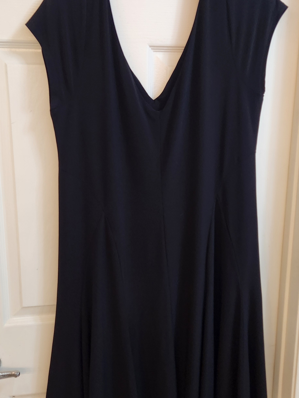 Ralph Lauren Black V‑Neck Midi Dress